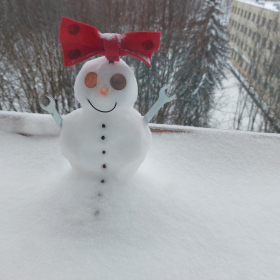 Nejoriginálnější sněhulák - Standa 4.C Fotka 33